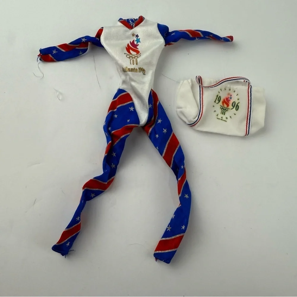 Vintage Barbie Olympic Gymnast Outfit with Duffel Bag 1996